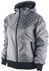 Женская куртка - ветровка Nike Windrunner расцветки серая